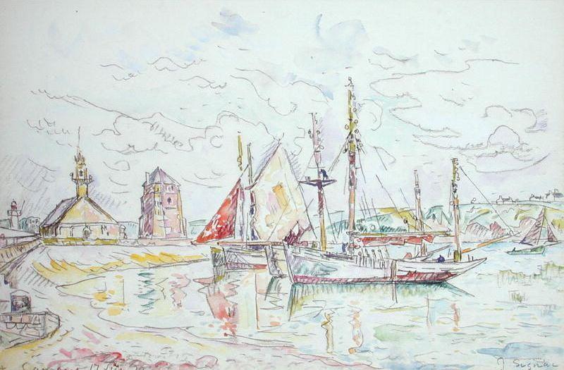 Wikioo.org - The Encyclopedia of Fine Arts - Painting, Artwork by Paul Signac - Camaret
