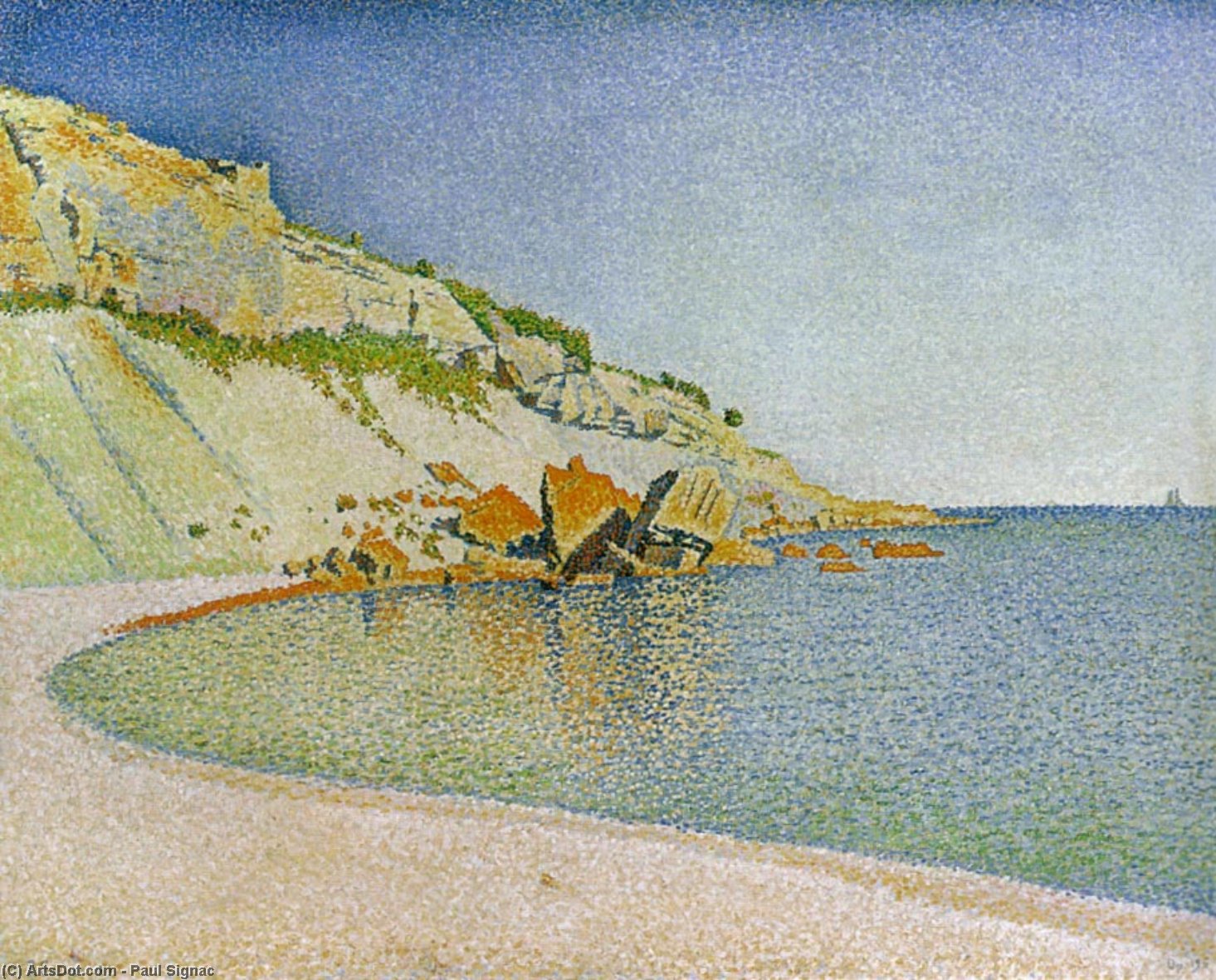 Wikioo.org - The Encyclopedia of Fine Arts - Painting, Artwork by Paul Signac - Cote d'Azur
