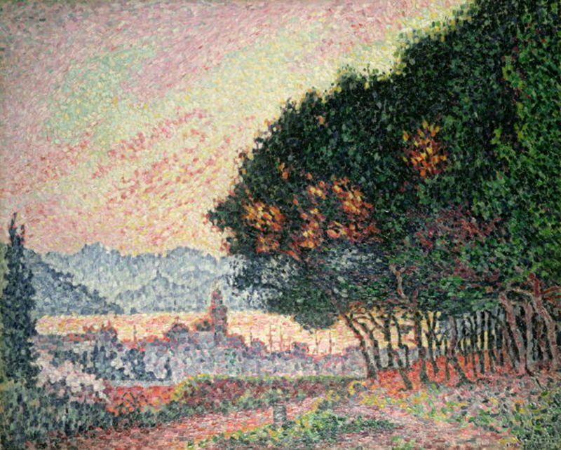 WikiOO.org - Encyclopedia of Fine Arts - Maleri, Artwork Paul Signac - Forest near St. Tropez