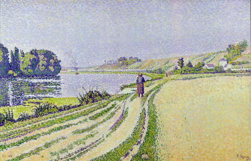 Wikioo.org - Encyklopedia Sztuk Pięknych - Malarstwo, Grafika Paul Signac - Herblay, La River
