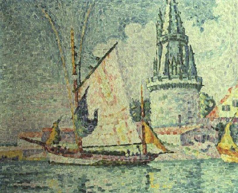 Wikioo.org - The Encyclopedia of Fine Arts - Painting, Artwork by Paul Signac - La Rochelle, the Quartermaster's Tower