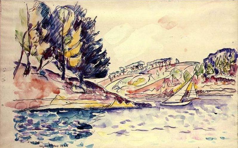 Wikioo.org - The Encyclopedia of Fine Arts - Painting, Artwork by Paul Signac - Lezardrieux