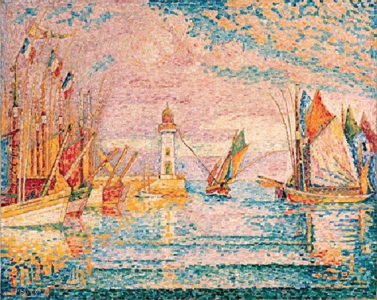 Wikioo.org - The Encyclopedia of Fine Arts - Painting, Artwork by Paul Signac - Lighthouse Groix
