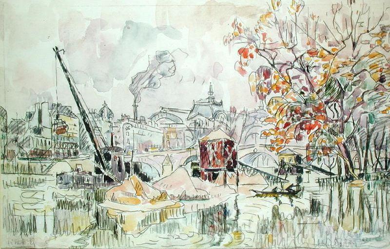 Wikioo.org – La Enciclopedia de las Bellas Artes - Pintura, Obras de arte de Paul Signac - París inundaciones