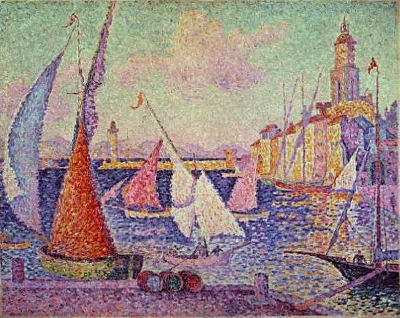 WikiOO.org - Enciclopedia of Fine Arts - Pictura, lucrări de artă Paul Signac - Port St Tropez