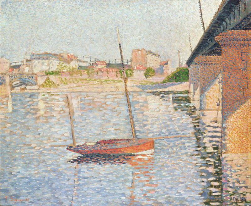 WikiOO.org - Encyclopedia of Fine Arts - Lukisan, Artwork Paul Signac - River Scene