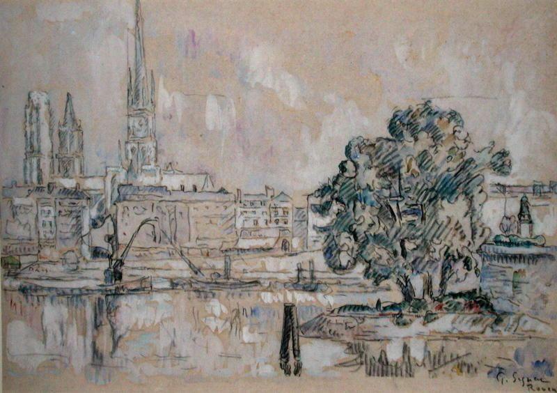 Wikioo.org - Encyklopedia Sztuk Pięknych - Malarstwo, Grafika Paul Signac - Rouen Cathedral