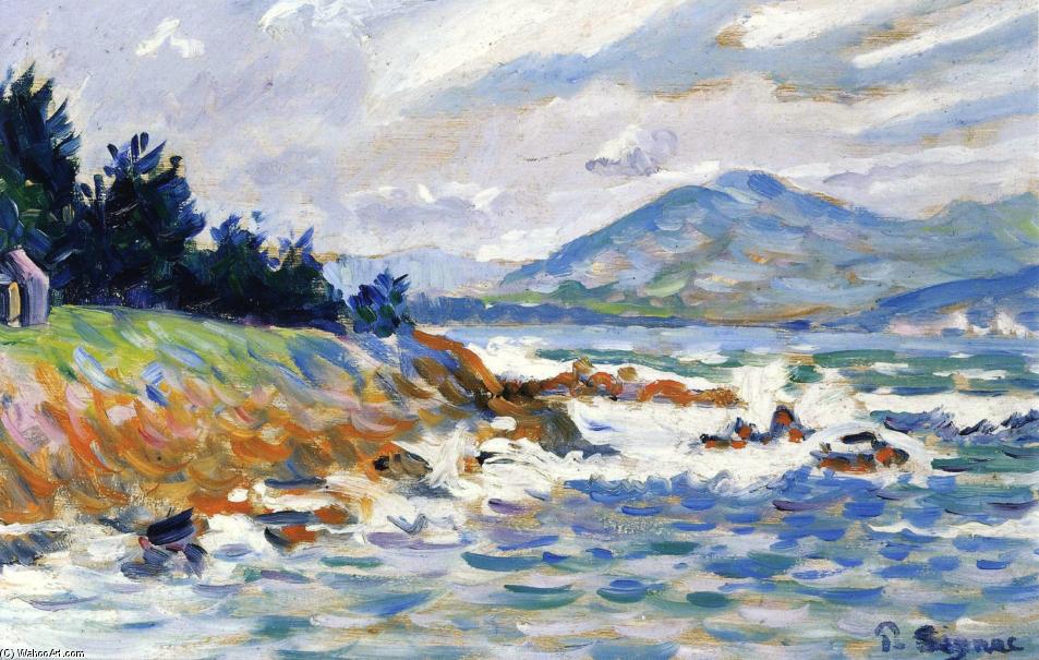 WikiOO.org - Enciklopedija likovnih umjetnosti - Slikarstvo, umjetnička djela Paul Signac - Saint Tropez, Coup de Vent d'Est