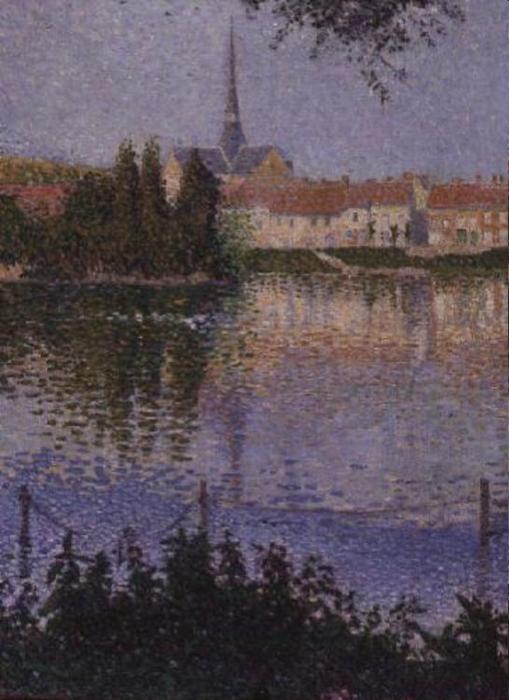 WikiOO.org - Енциклопедия за изящни изкуства - Живопис, Произведения на изкуството Paul Signac - The Island at Lucas near Les Andelys