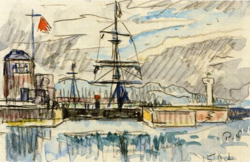 WikiOO.org - 百科事典 - 絵画、アートワーク Paul Signac - 桟橋