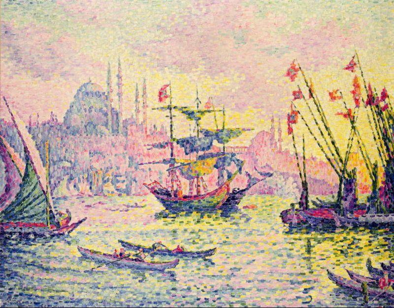 Wikioo.org - The Encyclopedia of Fine Arts - Painting, Artwork by Paul Signac - View of Constantinople