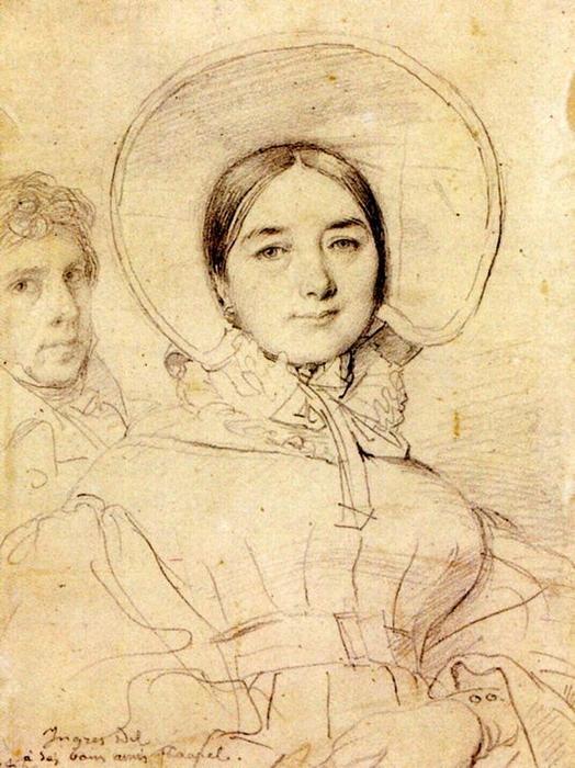 Wikioo.org - สารานุกรมวิจิตรศิลป์ - จิตรกรรม Jean Auguste Dominique Ingres - Madame Jean Auguste Dominique Ingres, born Madeleine
