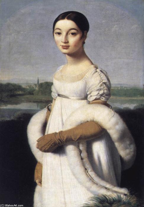 WikiOO.org - Encyclopedia of Fine Arts - Lukisan, Artwork Jean Auguste Dominique Ingres - Mademoiselle Caroline Rivière