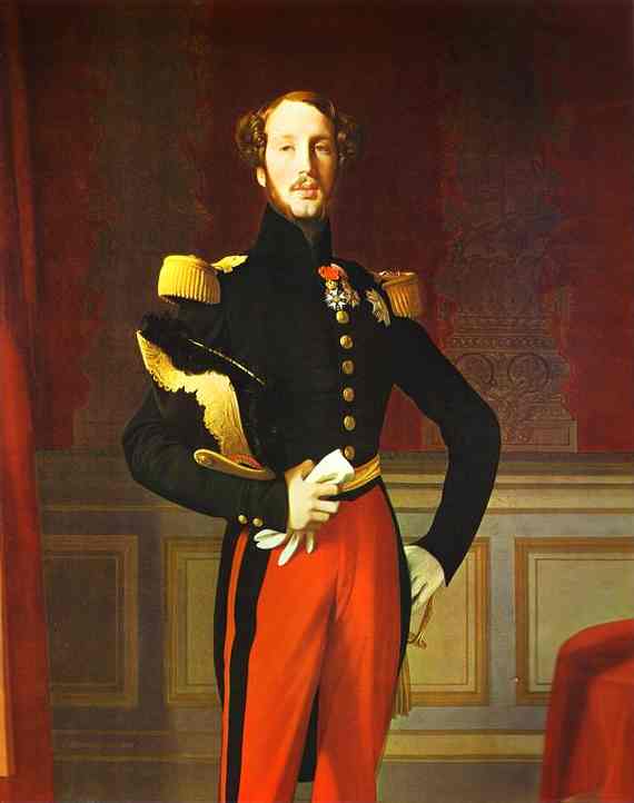 Wikoo.org - موسوعة الفنون الجميلة - اللوحة، العمل الفني Jean Auguste Dominique Ingres - Portrait of Ferdinand-Philippe, Duke of Orleans