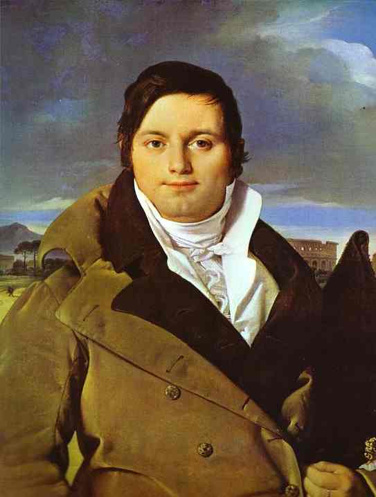Wikioo.org - The Encyclopedia of Fine Arts - Painting, Artwork by Jean Auguste Dominique Ingres - Portrait of Joseph-Antoine Moltedo