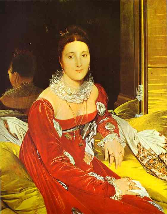 WikiOO.org - אנציקלופדיה לאמנויות יפות - ציור, יצירות אמנות Jean Auguste Dominique Ingres - Portrait of Madame de Senonnes