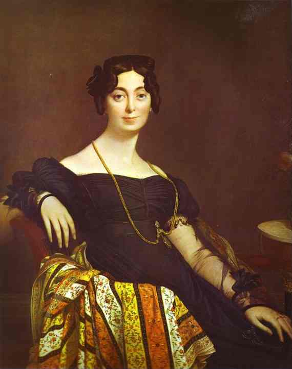 WikiOO.org - אנציקלופדיה לאמנויות יפות - ציור, יצירות אמנות Jean Auguste Dominique Ingres - Portrait of Madame Leblanc