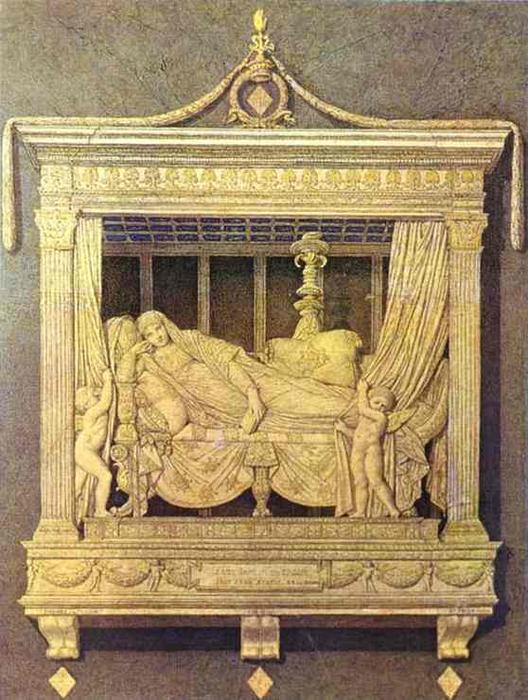 Wikioo.org - The Encyclopedia of Fine Arts - Painting, Artwork by Jean Auguste Dominique Ingres - Project of Tomb for Lady Montagu