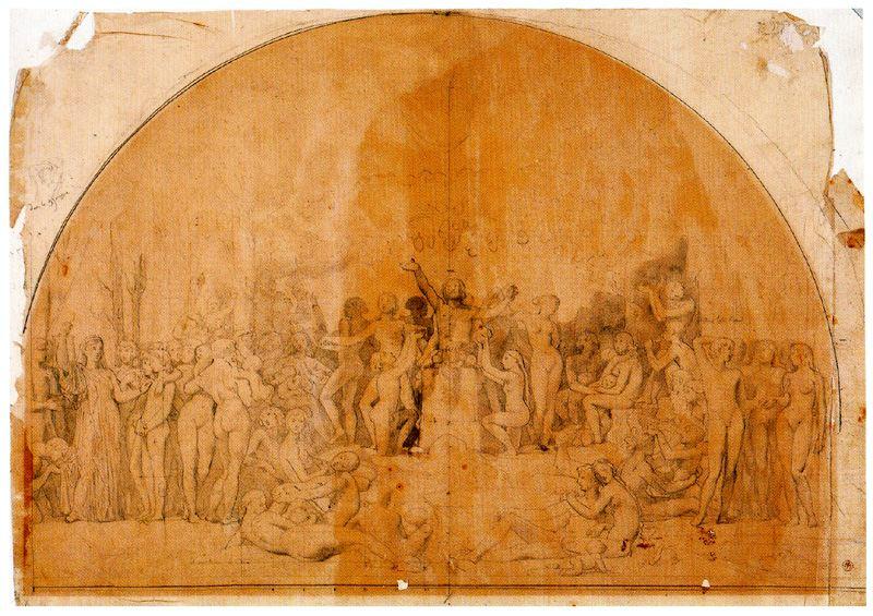 WikiOO.org - Encyclopedia of Fine Arts - Maleri, Artwork Jean Auguste Dominique Ingres - The Golden Age