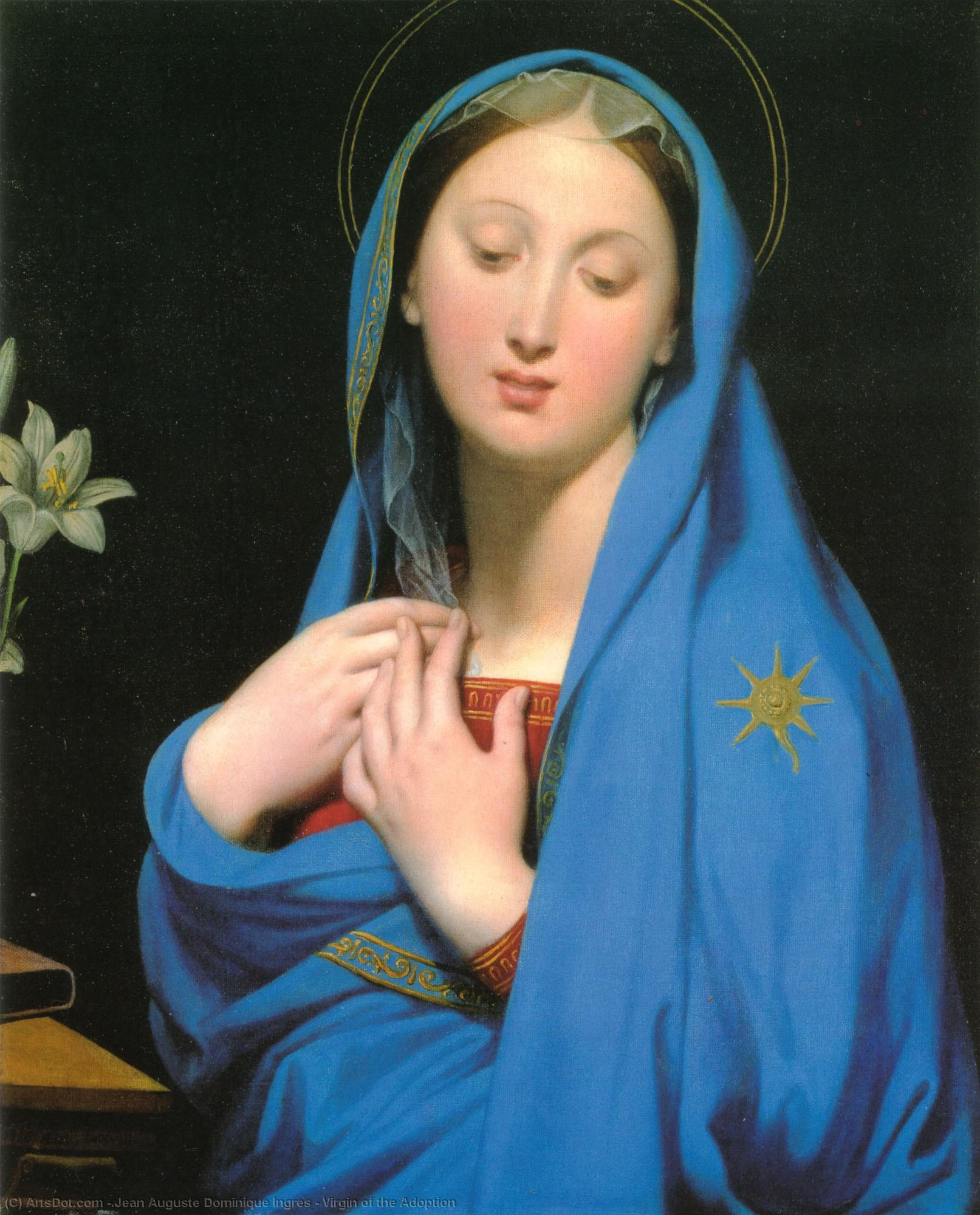 WikiOO.org - Енциклопедия за изящни изкуства - Живопис, Произведения на изкуството Jean Auguste Dominique Ingres - Virgin of the Adoption