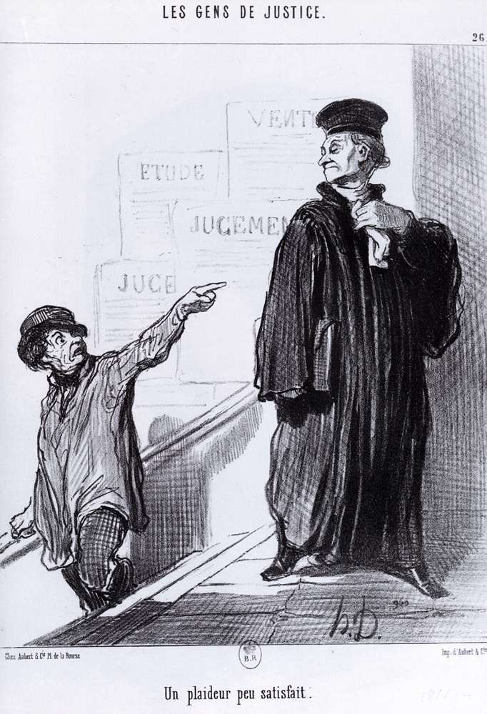 WikiOO.org - Εγκυκλοπαίδεια Καλών Τεχνών - Ζωγραφική, έργα τέχνης Honoré Daumier - A Disgruntled Litigant