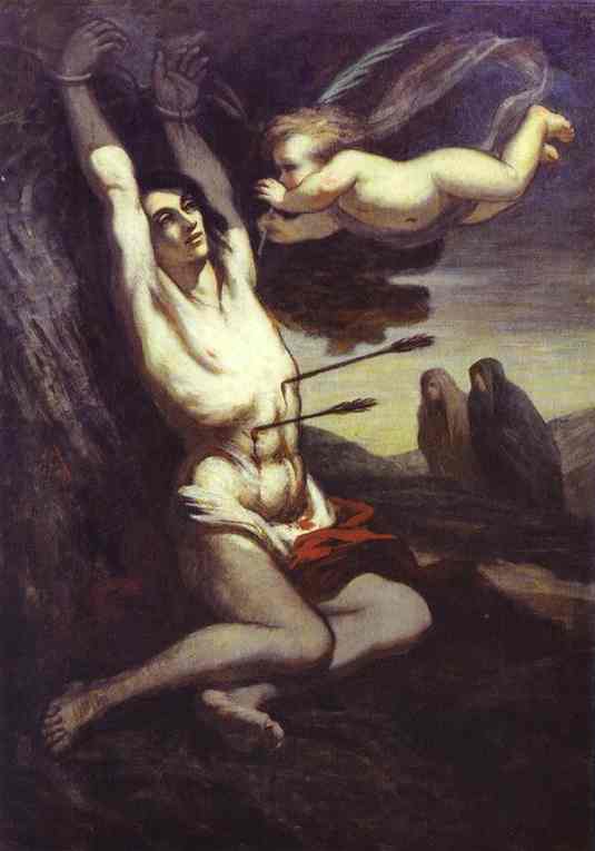 WikiOO.org - Encyclopedia of Fine Arts - Maľba, Artwork Honoré Daumier - Martyrdom of St. Sebastian