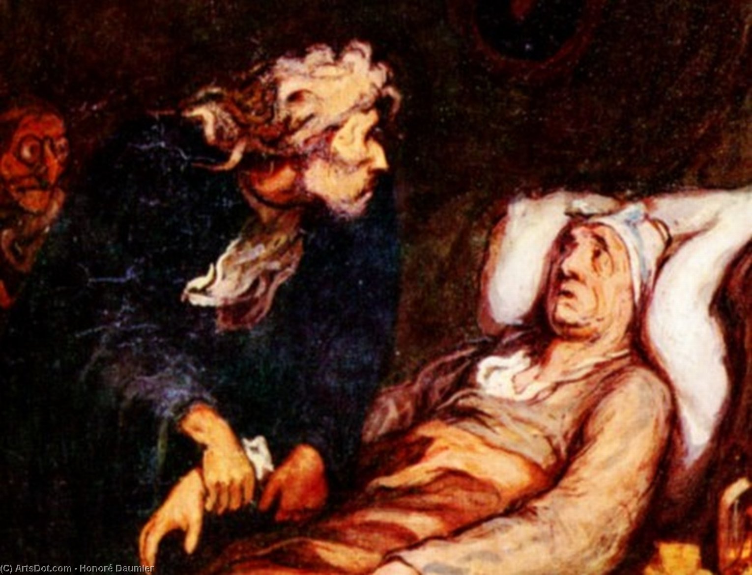 WikiOO.org – 美術百科全書 - 繪畫，作品 Honoré Daumier - 虚弊病