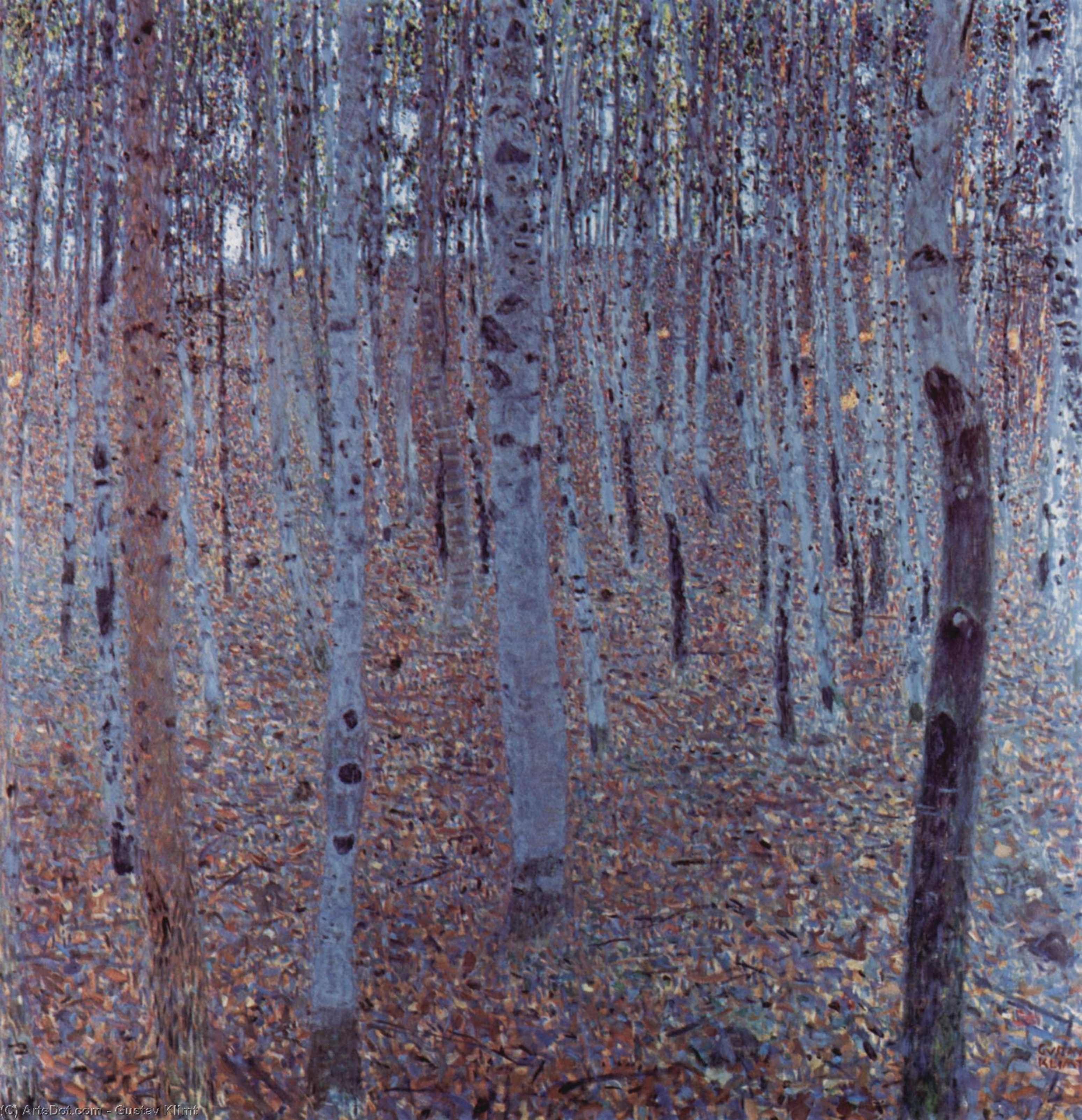 Wikioo.org - The Encyclopedia of Fine Arts - Painting, Artwork by Gustav Klimt - Buchenhain