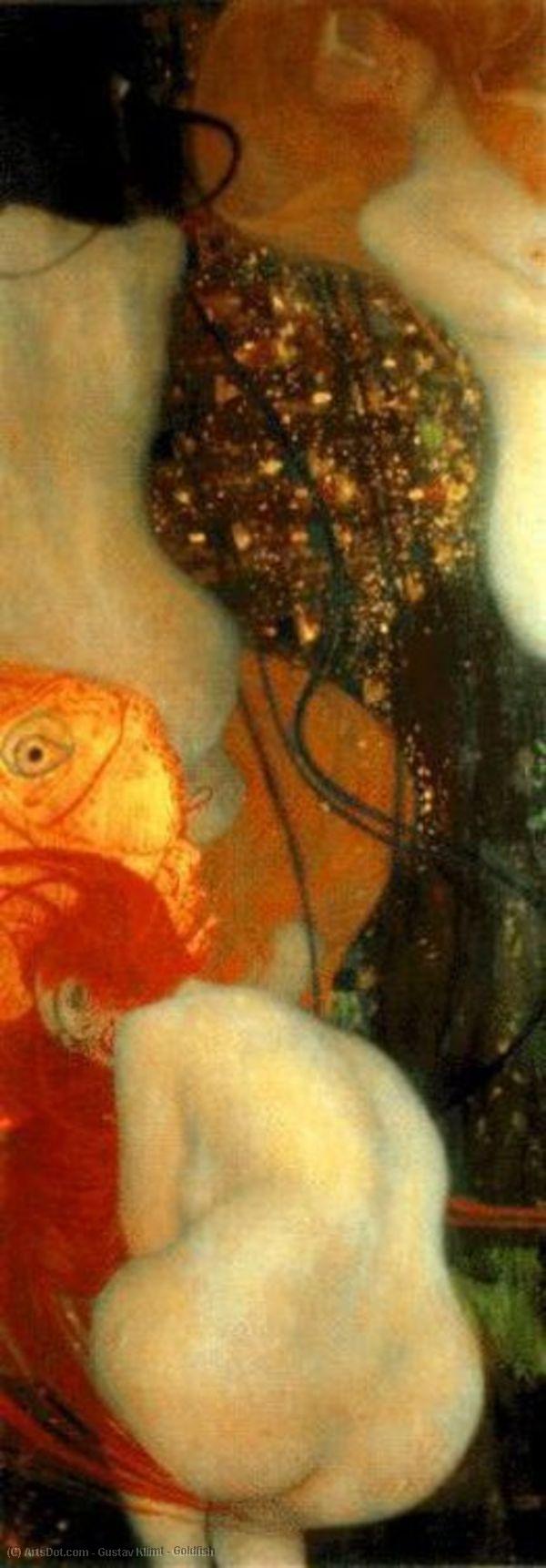 WikiOO.org - Энциклопедия изобразительного искусства - Живопись, Картины  Gustav Klimt - Золотая рыбка