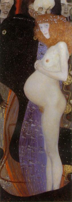 Wikioo.org - The Encyclopedia of Fine Arts - Painting, Artwork by Gustav Klimt - Hope I