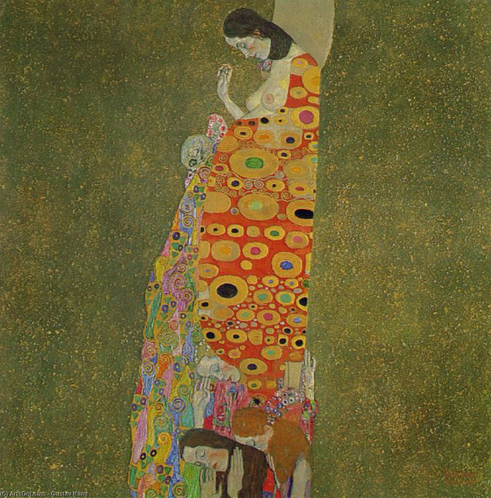 Wikioo.org - Encyklopedia Sztuk Pięknych - Malarstwo, Grafika Gustav Klimt - Hope II