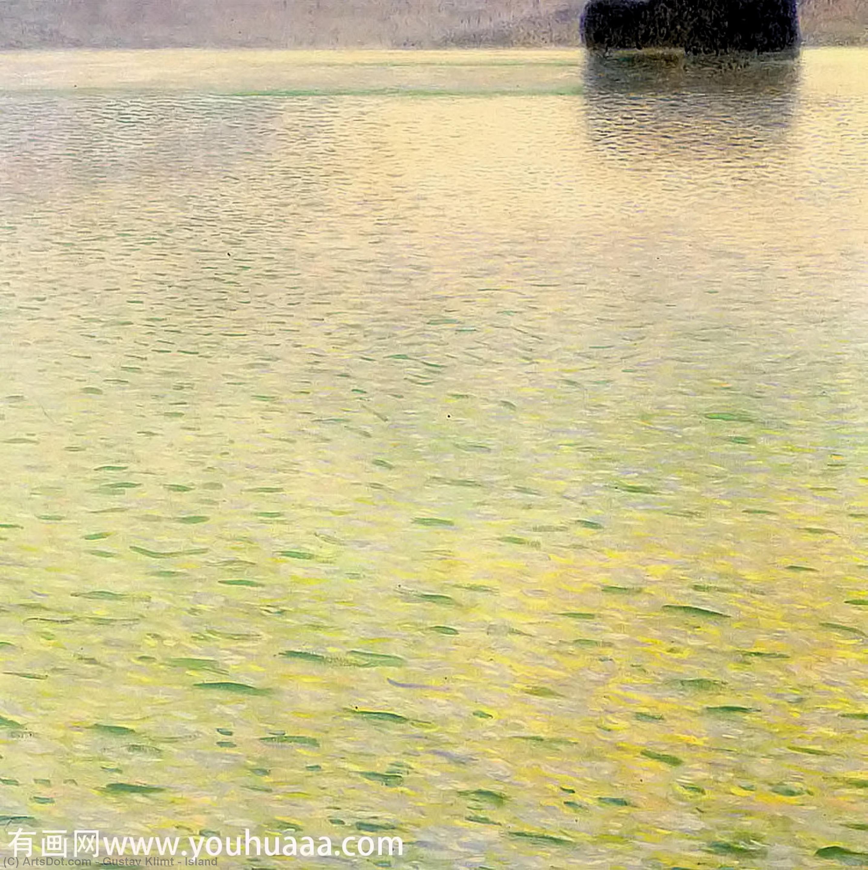 Wikioo.org - Die Enzyklopädie bildender Kunst - Malerei, Kunstwerk von Gustav Klimt - Eiland