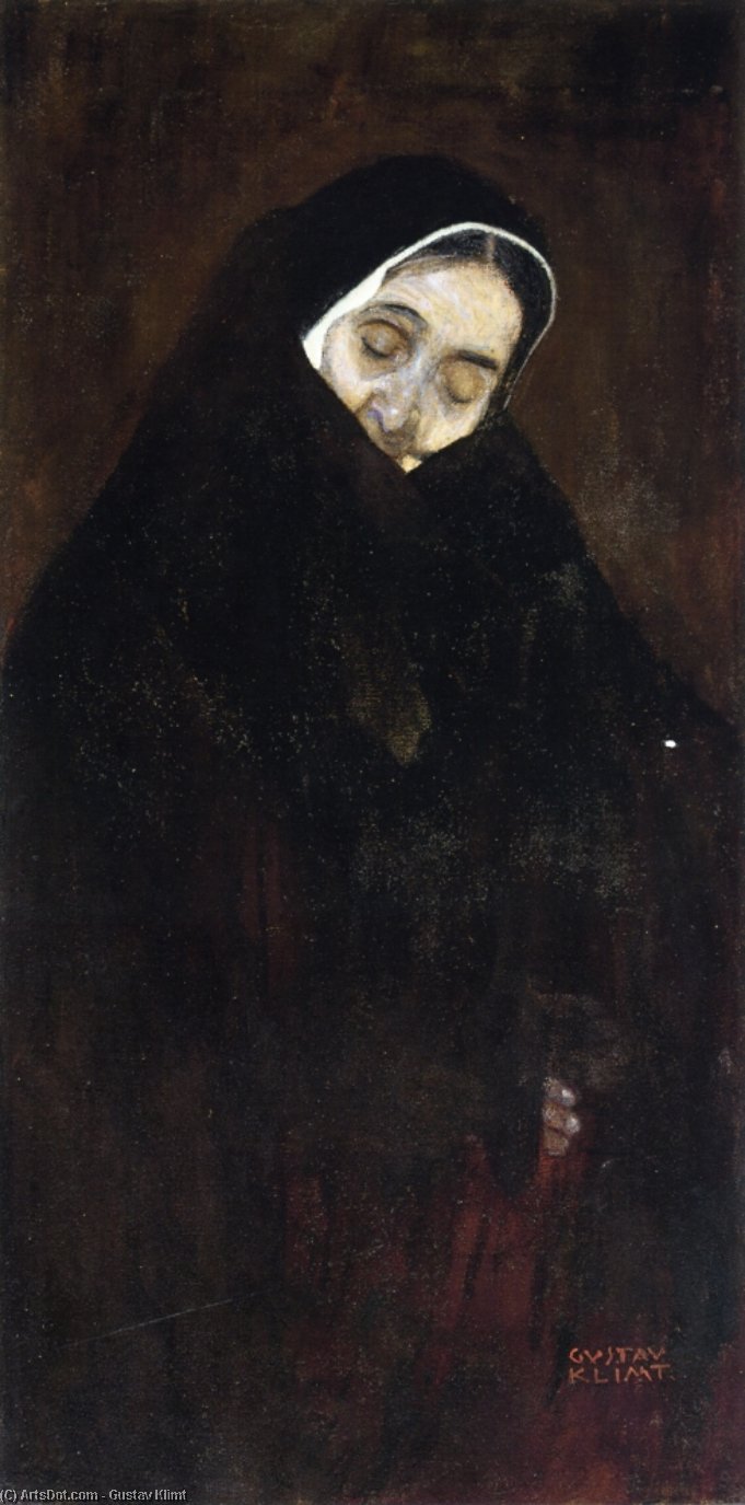 Wikioo.org - The Encyclopedia of Fine Arts - Painting, Artwork by Gustav Klimt - Old Woman