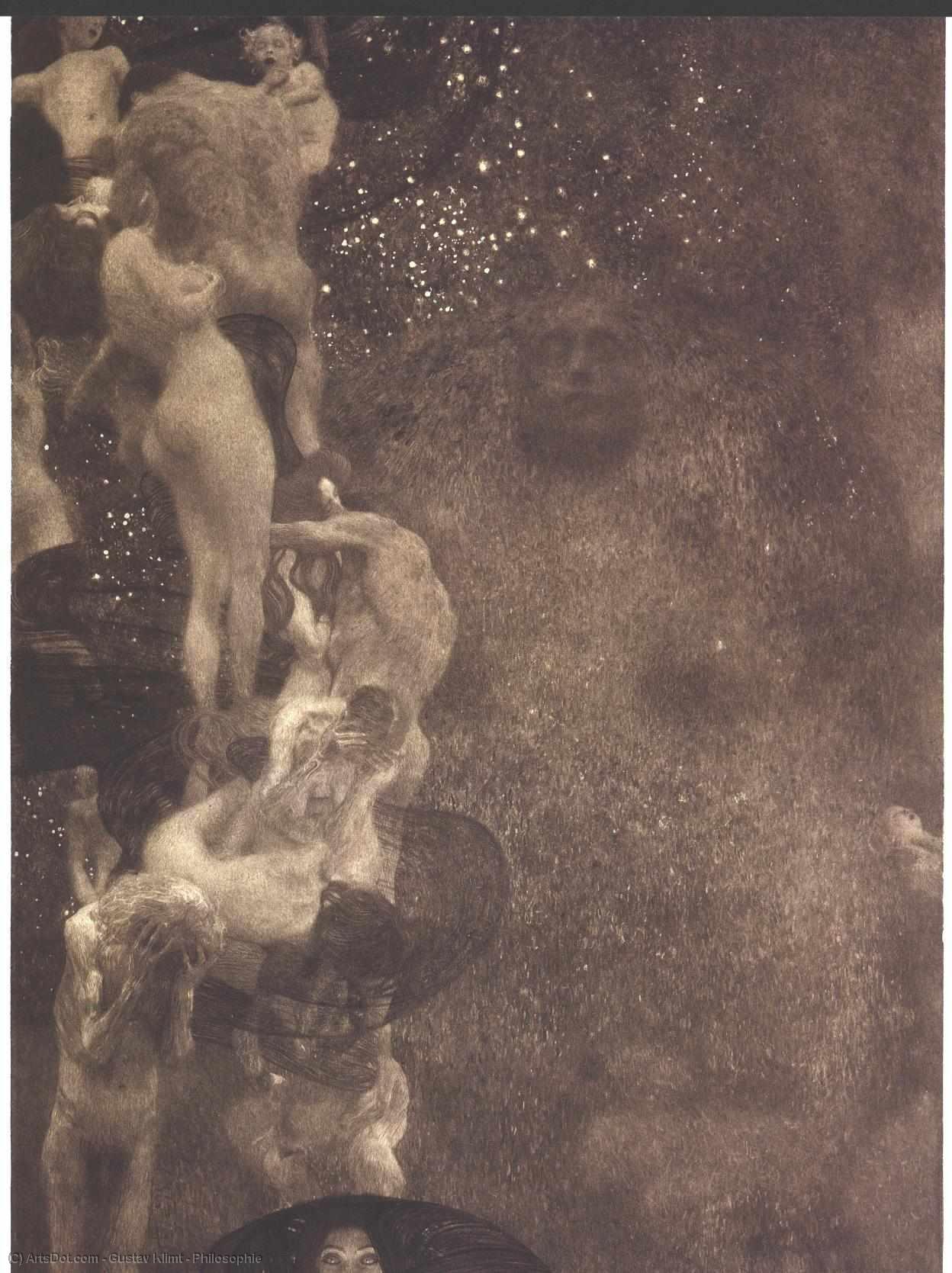 Wikioo.org - The Encyclopedia of Fine Arts - Painting, Artwork by Gustav Klimt - Philosophie