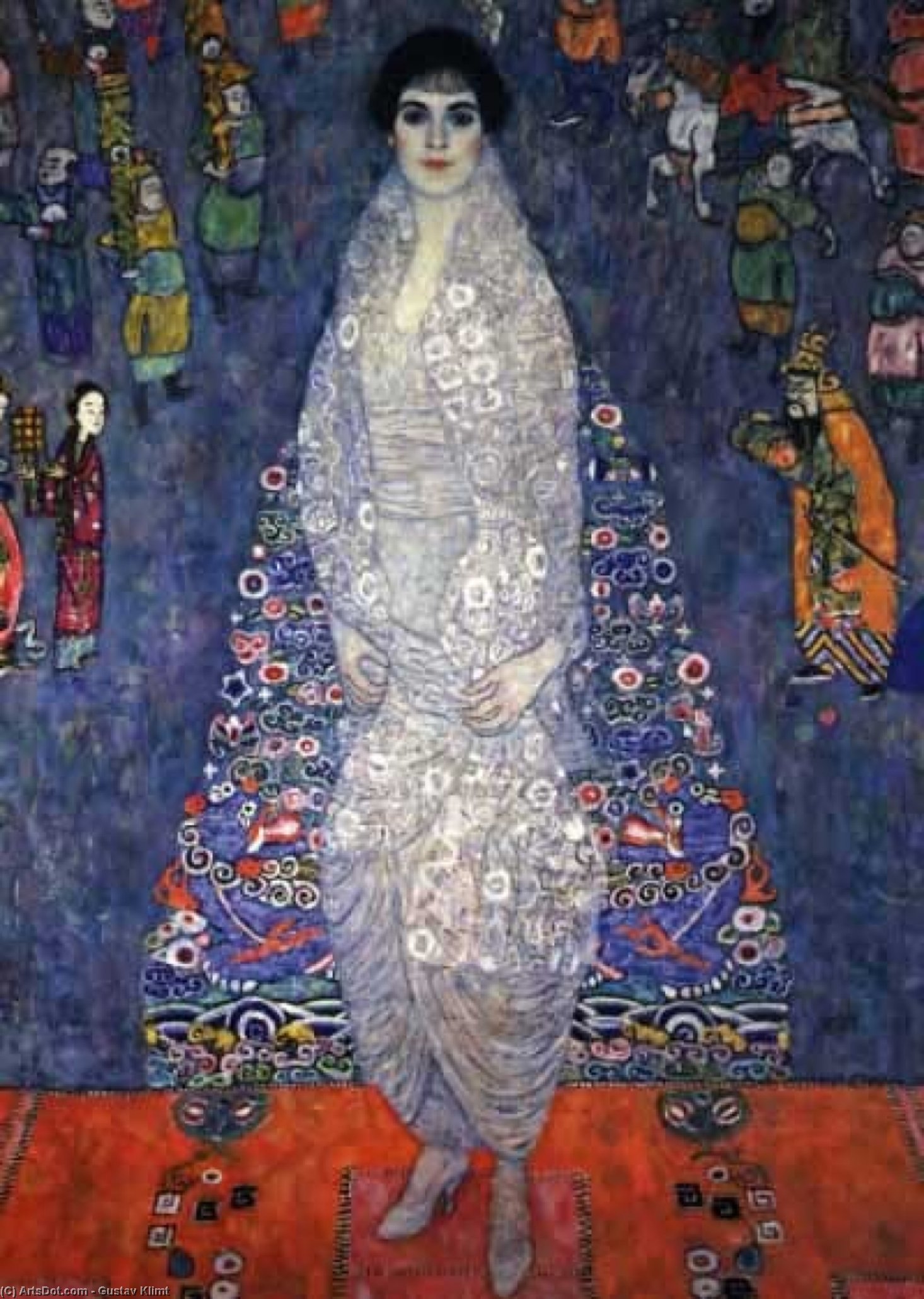 Wikioo.org - The Encyclopedia of Fine Arts - Painting, Artwork by Gustav Klimt - Portrait Of Baroness Elisabeth Bacchofen Echt