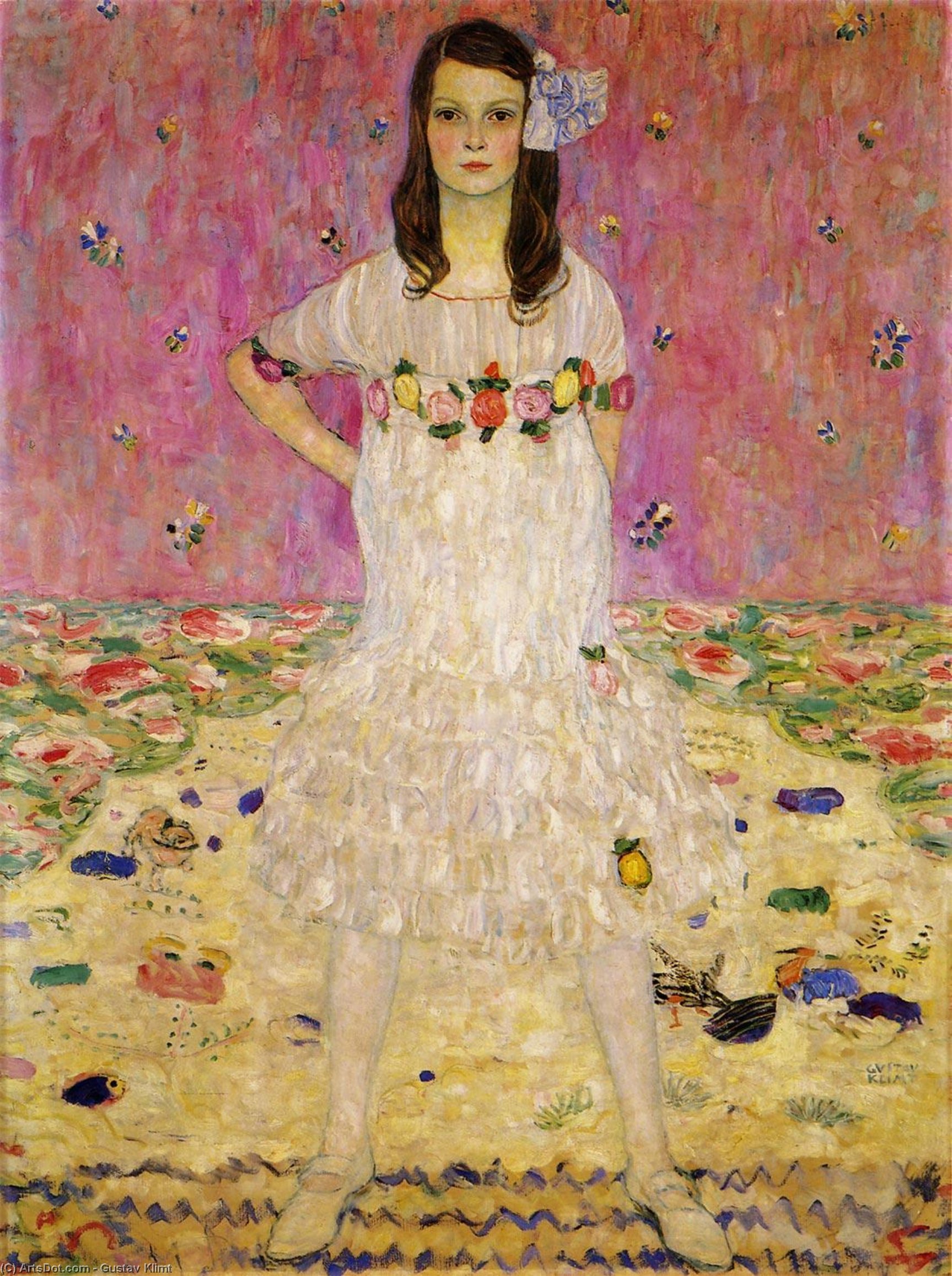 WikiOO.org - Enciklopedija dailės - Tapyba, meno kuriniai Gustav Klimt - Portrait of Mäda Primavesi