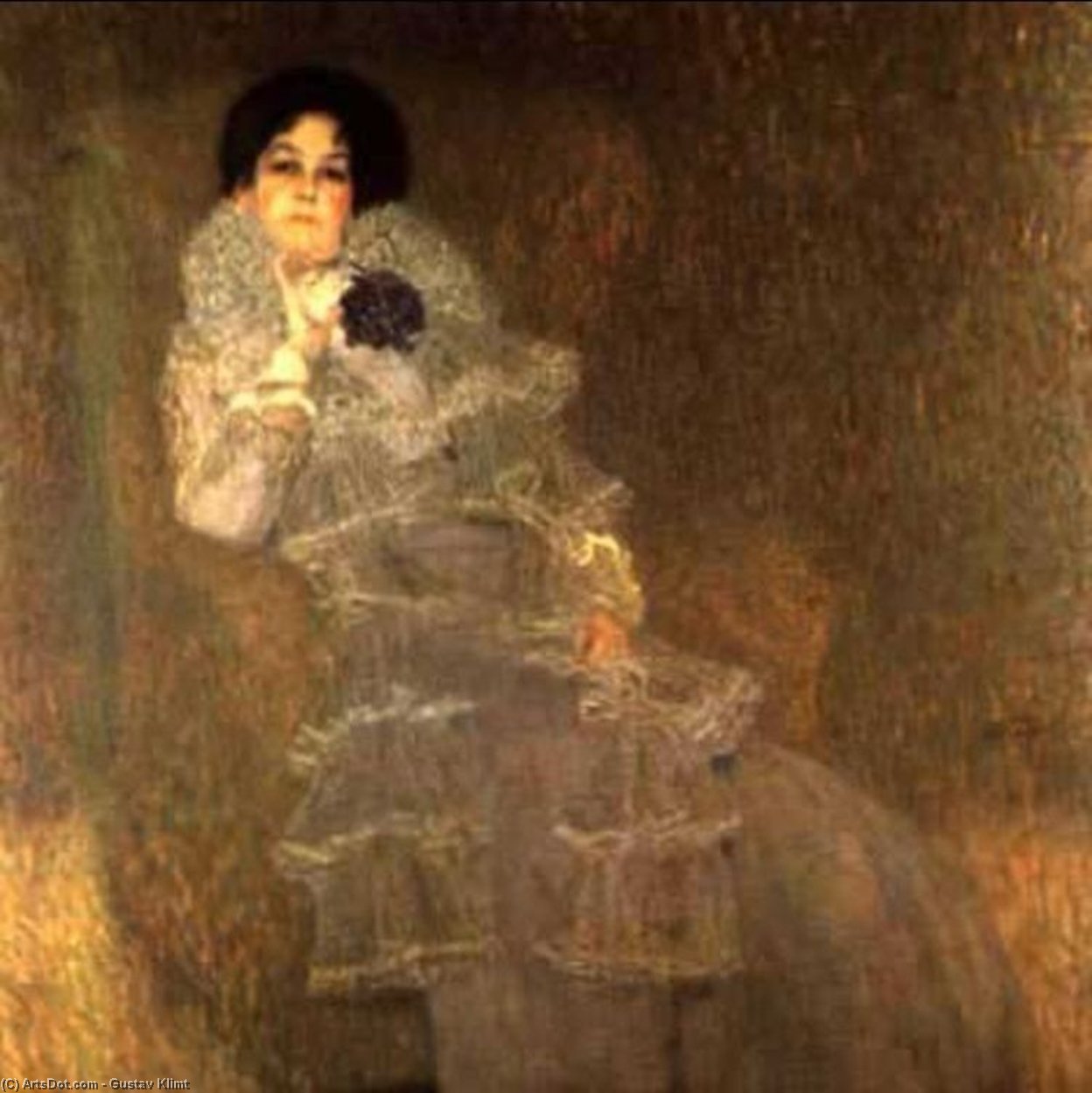 Wikioo.org – La Enciclopedia de las Bellas Artes - Pintura, Obras de arte de Gustav Klimt - Botas retrato de marie Henneberg