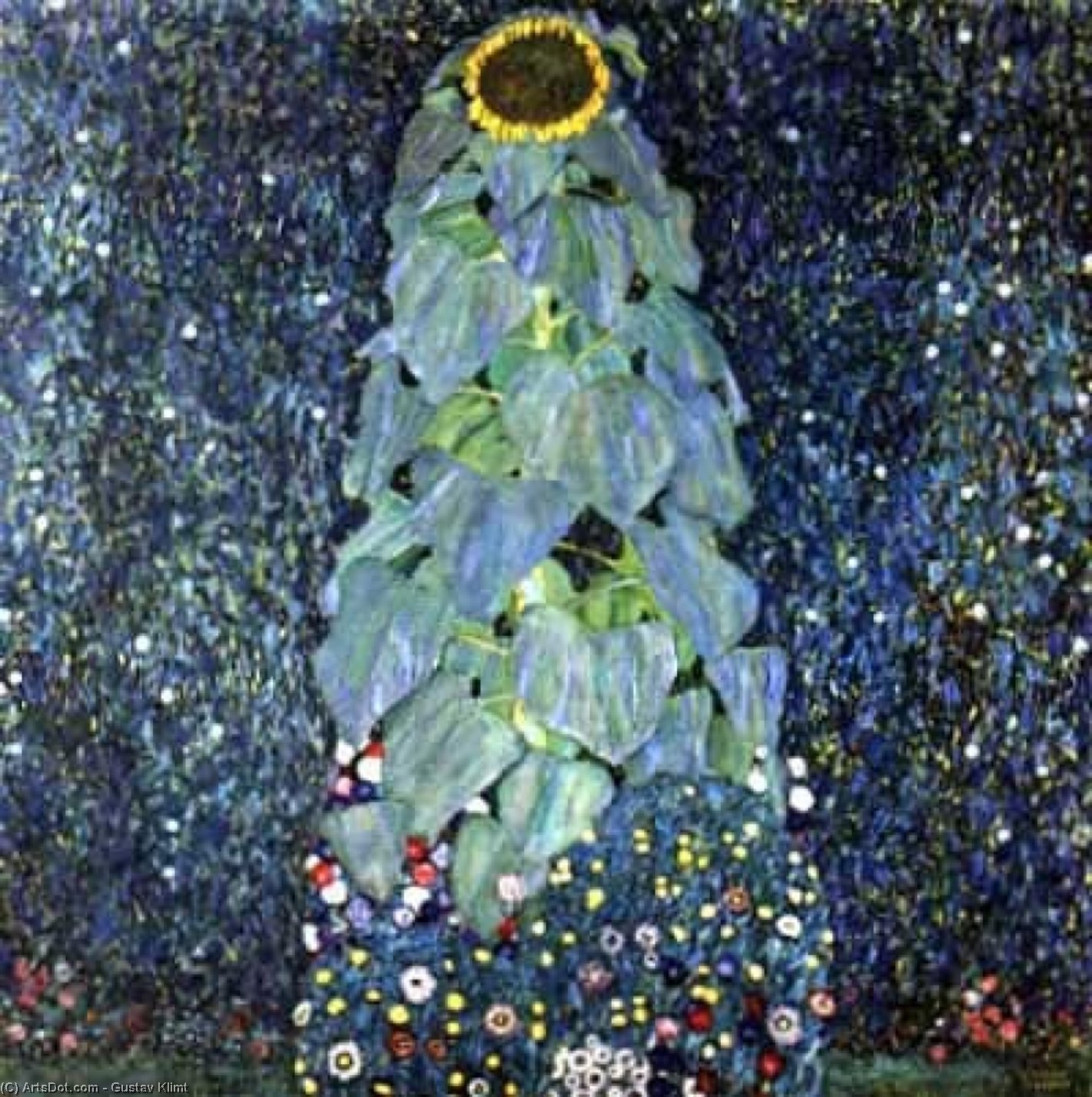 Wikioo.org - The Encyclopedia of Fine Arts - Painting, Artwork by Gustav Klimt - Sunflower - Rome, Galleria Nazionale d'Arte Moderna