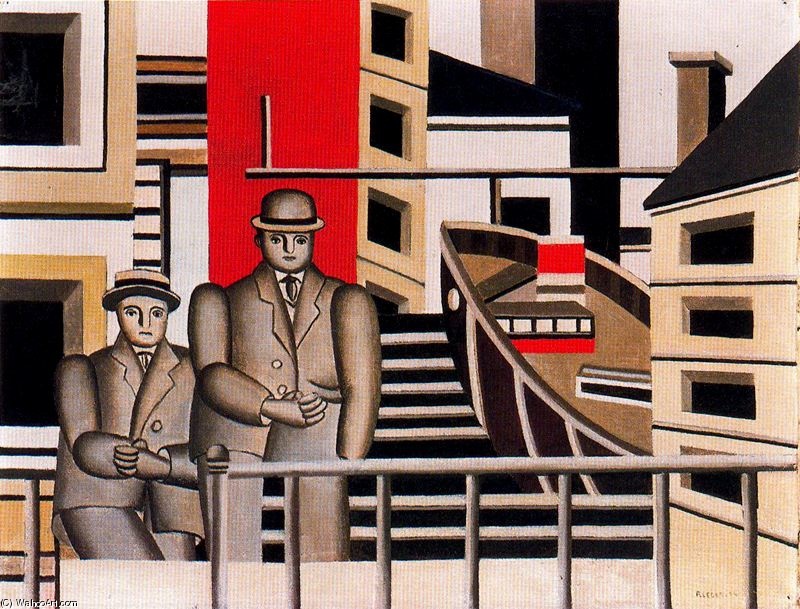 Wikioo.org - The Encyclopedia of Fine Arts - Painting, Artwork by Fernand Leger - Animated Landscape1