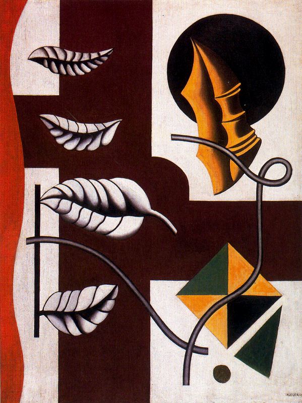 Wikioo.org - The Encyclopedia of Fine Arts - Painting, Artwork by Fernand Leger - Leaves and shells