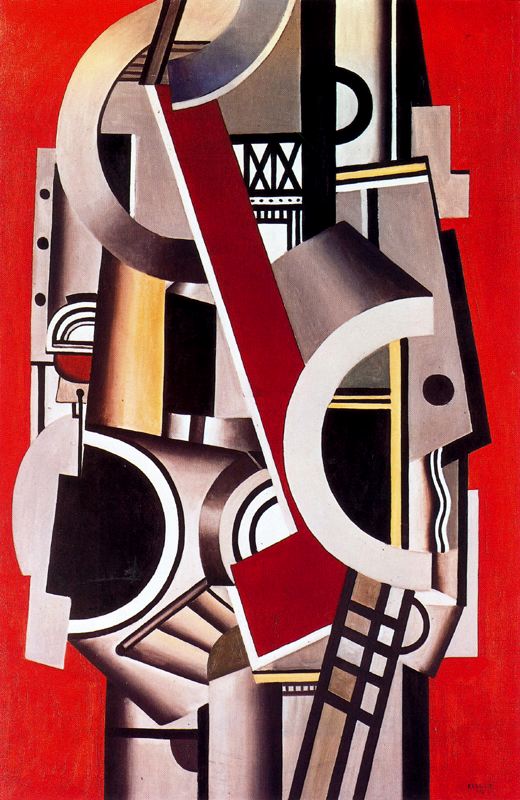WikiOO.org - Encyclopedia of Fine Arts - Maleri, Artwork Fernand Leger - Mechanical element1