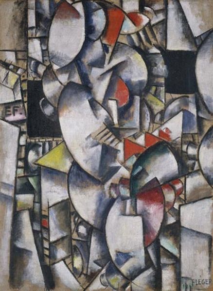 Wikioo.org - The Encyclopedia of Fine Arts - Painting, Artwork by Fernand Leger - Nude Model in the Studio