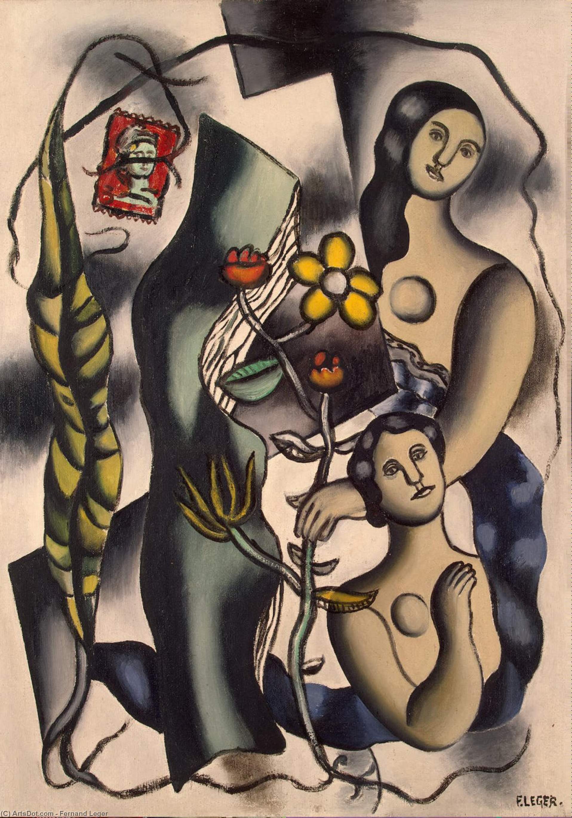 WikiOO.org - Encyclopedia of Fine Arts - Maľba, Artwork Fernand Leger - Postcard