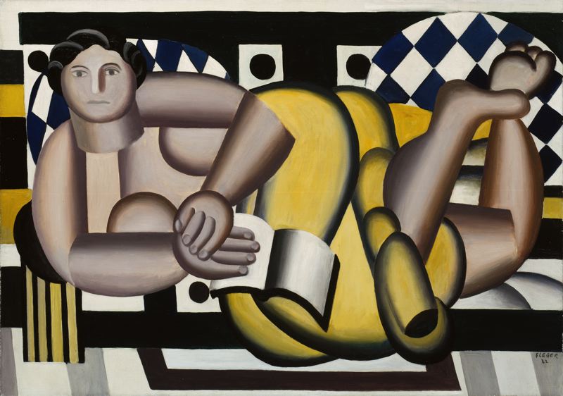 Wikioo.org – La Enciclopedia de las Bellas Artes - Pintura, Obras de arte de Fernand Leger - Mujer reclinada