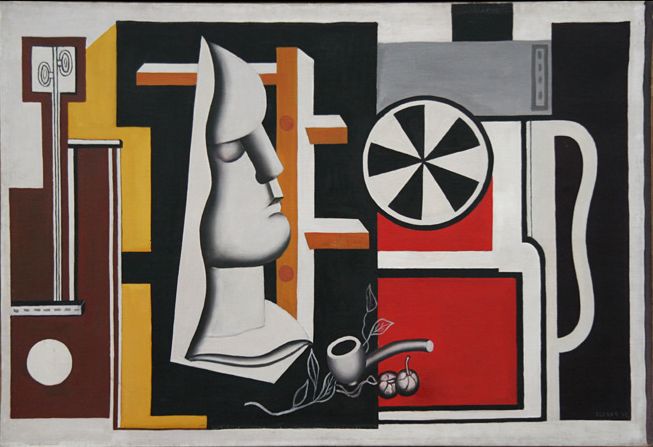 Wikioo.org - The Encyclopedia of Fine Arts - Painting, Artwork by Fernand Leger - Still life with plaster mask