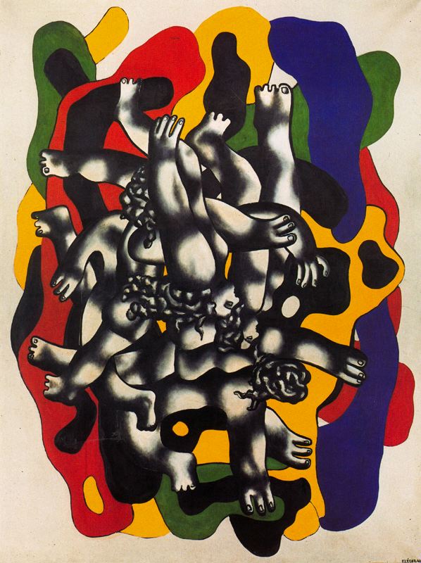 Wikioo.org - The Encyclopedia of Fine Arts - Painting, Artwork by Fernand Leger - Swimmers II