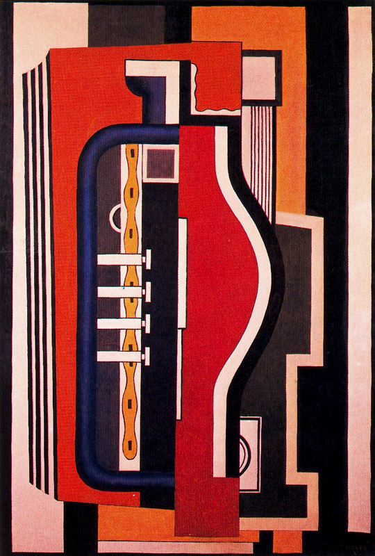 Wikioo.org - Bách khoa toàn thư về mỹ thuật - Vẽ tranh, Tác phẩm nghệ thuật Fernand Leger - The accordion