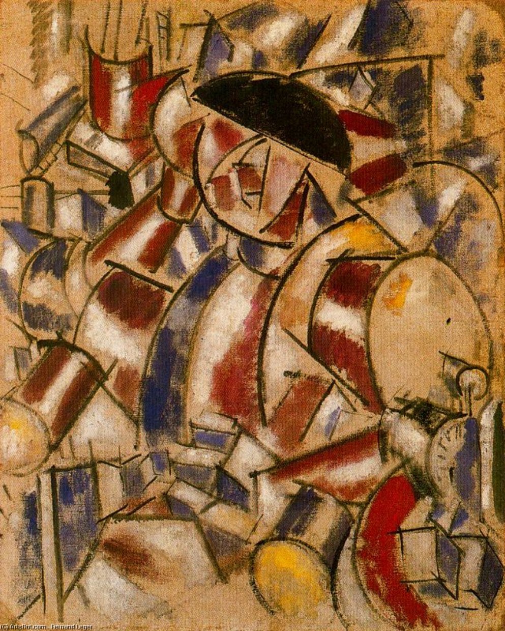 Wikioo.org - The Encyclopedia of Fine Arts - Painting, Artwork by Fernand Leger - The alarm