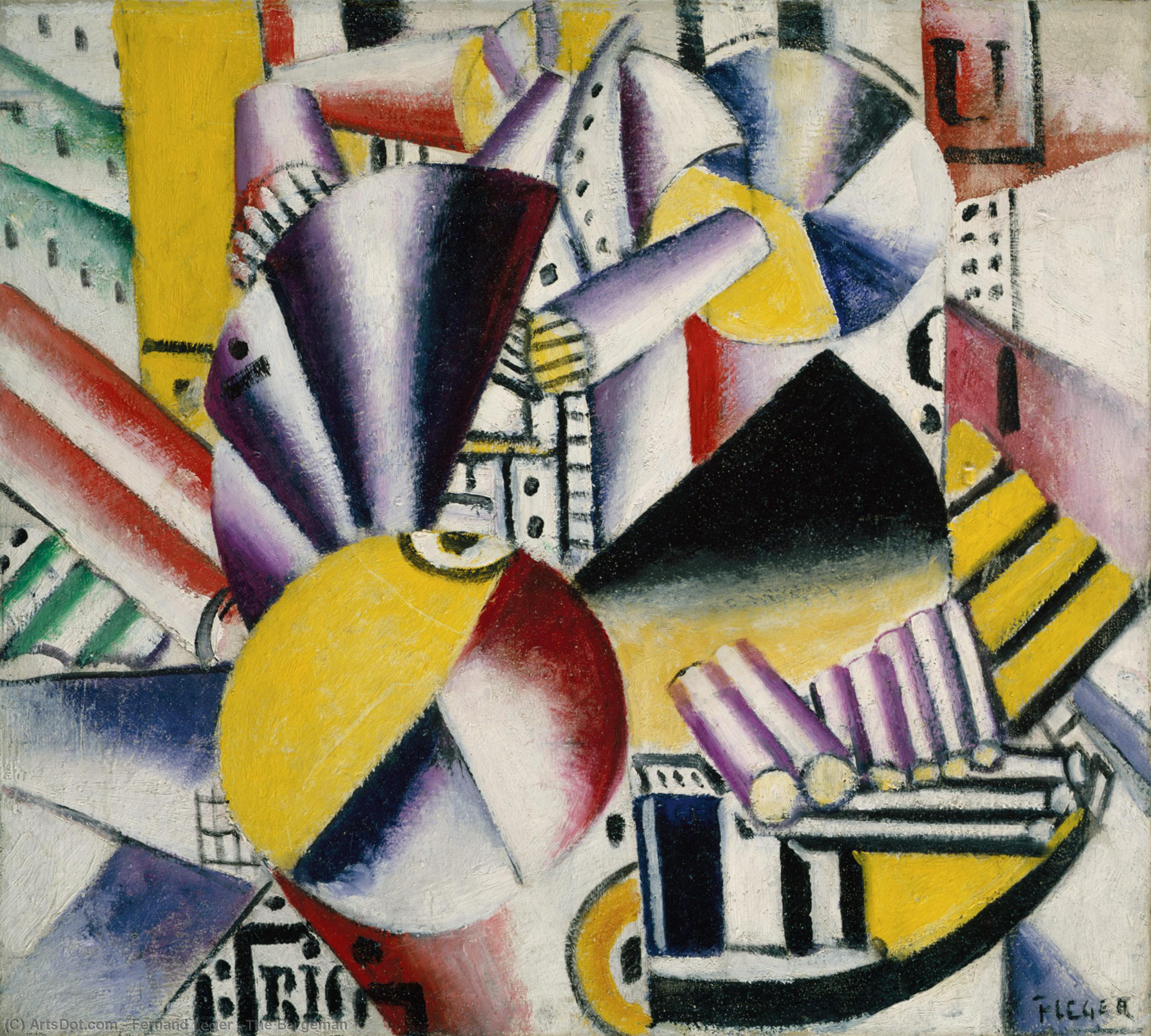 Wikioo.org - The Encyclopedia of Fine Arts - Painting, Artwork by Fernand Leger - The Bargeman