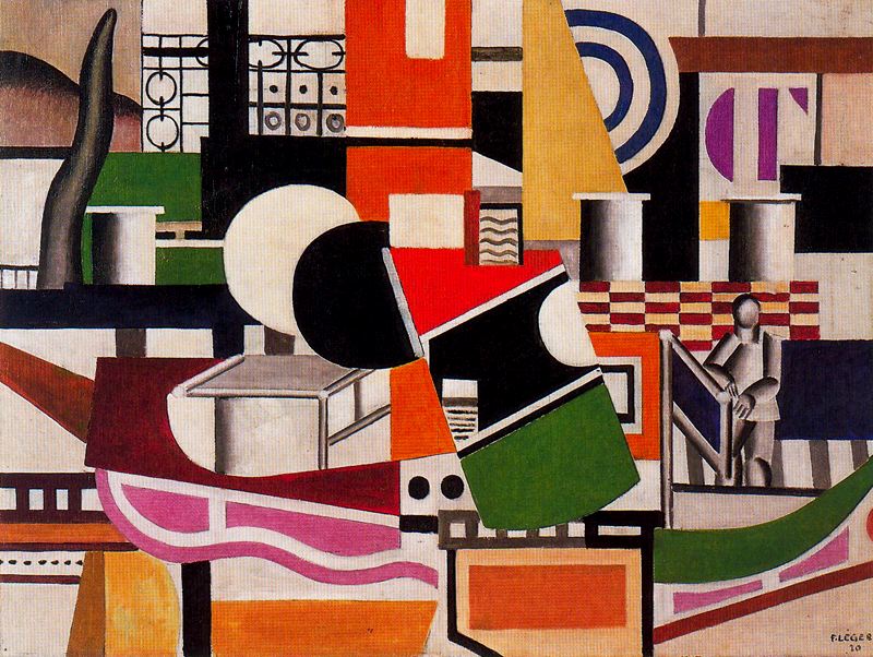 Wikioo.org - The Encyclopedia of Fine Arts - Painting, Artwork by Fernand Leger - The bridge of the tug
